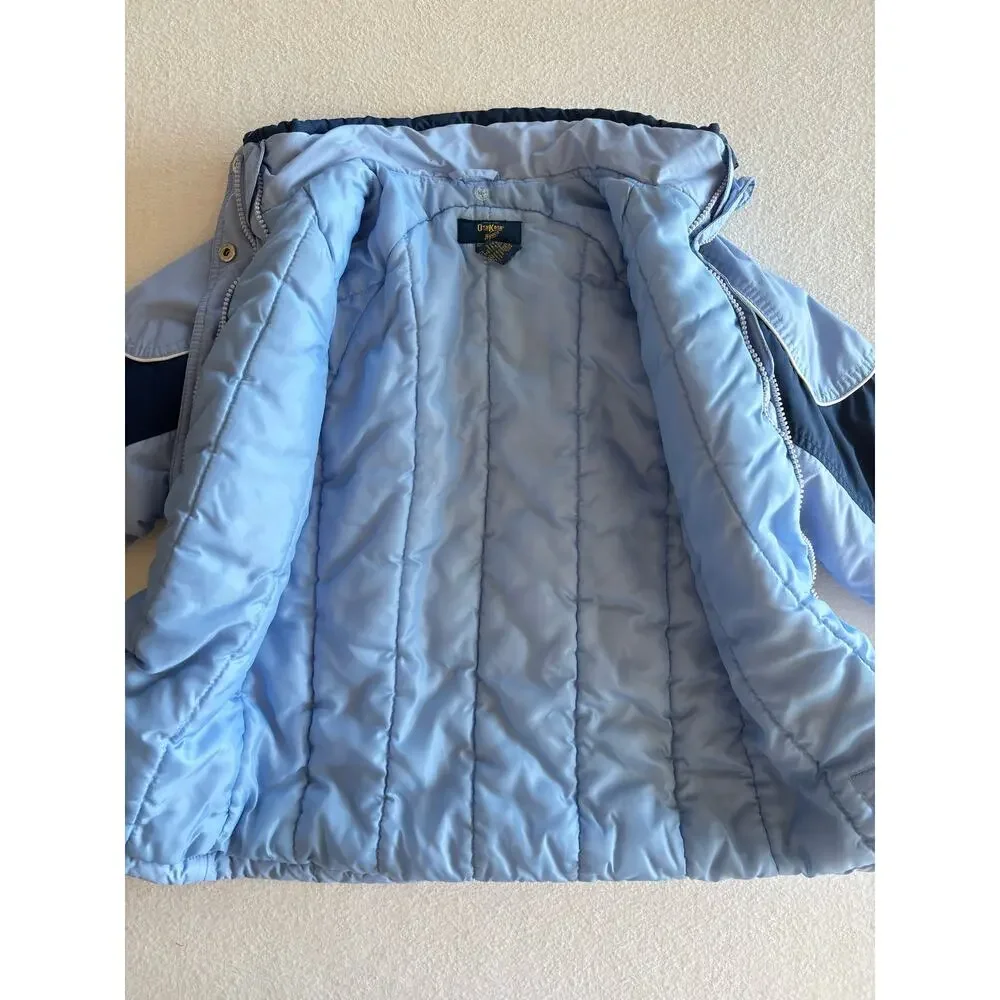 Osh Kosh B’Gosh Winter Ski Jacket Girls Size 5 Full Zip Lined Blue